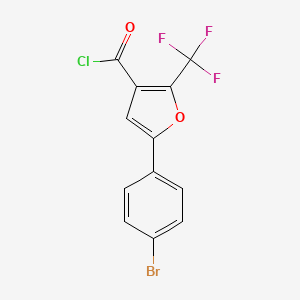 5-(4-Bromophenyl)-2-(trifluoromethyl)-3-furoyl chloride