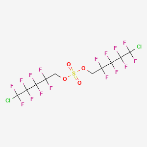 molecular formula C10H4Cl2F16O4S B3040726 Bis(5-chloro-1H,1H-perfluoropentyl) sulphate CAS No. 232602-73-2