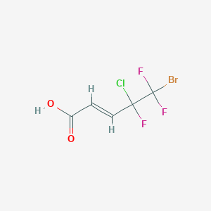 molecular formula C5H3BrClF3O2 B3040731 5-Bromo-4-chloro-4,5,5-trifluoropent-2-enoic acid CAS No. 232602-80-1