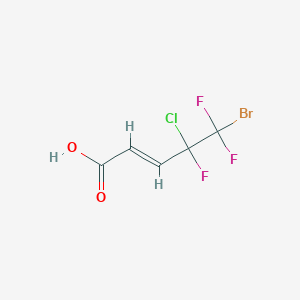 5-Bromo-4-chloro-4,5,5-trifluoropent-2-enoic acid