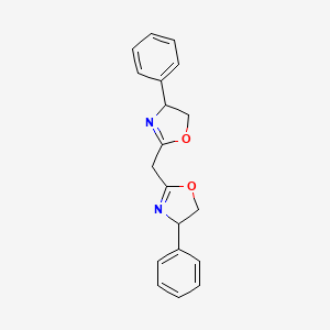 molecular formula C19H18N2O2 B3040733 Oxazole, 2,2'-methylenebis[4,5-dihydro-4-phenyl- CAS No. 233276-14-7