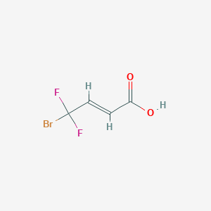 molecular formula C4H3BrF2O2 B3040740 4-Bromo-4,4-difluorobut-2-enoic acid CAS No. 234096-26-5