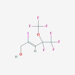 molecular formula C6H4F7IO2 B3040814 (Z)-4,5,5,5-tetrafluoro-2-iodo-4-(trifluoromethoxy)pent-2-en-1-ol CAS No. 243139-57-3