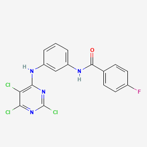 molecular formula C17H10Cl3FN4O B3040856 MFCD00177892 CAS No. 244278-46-4