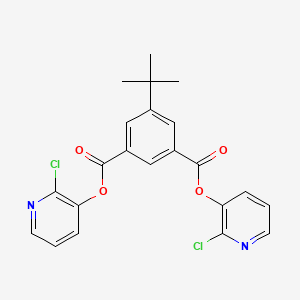 molecular formula C22H18Cl2N2O4 B3040862 Di(2-chloro-3-pyridyl) 5-(tert-butyl)isophthalate CAS No. 245072-89-3