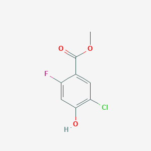 molecular formula C8H6ClFO3 B3040872 Methyl 5-chloro-2-fluoro-4-hydroxybenzoate CAS No. 245743-64-0
