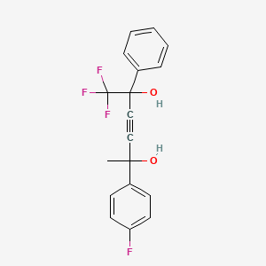 2-(4-Fluorophenyl)-5-phenyl-6,6,6-trifluorohex-3-yne-2,5-diol