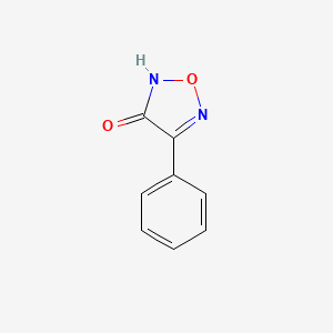 molecular formula C8H6N2O2 B3040891 3-Hydroxy-4-phenyl-1,2,5-oxadiazole CAS No. 24785-82-8