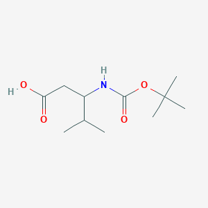 3-[(Tert-butoxycarbonyl)amino]-4-methylpentanoic acid
