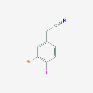 3-Bromo-4-iodophenylacetonitrile