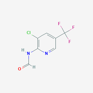 molecular formula C7H4ClF3N2O B3040900 N-[3-chloro-5-(trifluoromethyl)-2-pyridyl]formamide CAS No. 250261-40-6