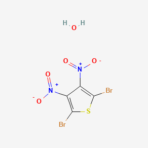 molecular formula C4H2Br2N2O5S B3040930 2,5-Dibromo-3,4-dinitrothiophene hydrate CAS No. 254732-52-0