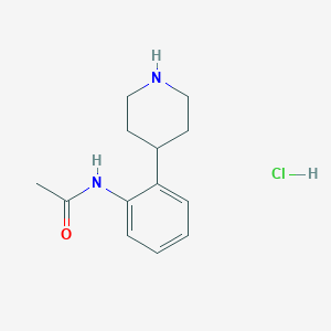 molecular formula C13H19ClN2O B3040939 N-(2-(Piperidin-4-yl)phenyl)acetamide hydrochloride CAS No. 255050-97-6