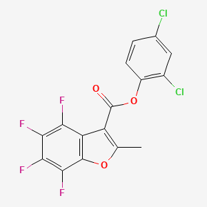 2,4-Dichlorophenyl 4,5,6,7-tetrafluoro-2-methylbenzo[b]furan-3-carboxylate