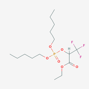 Ethyl 2-{[di(pentyloxy)phosphoryl]oxy}-3,3,3-trifluoropropanoate