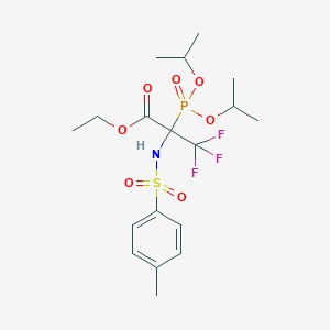 Ethyl 2-(diisopropoxyphosphoryl)-3,3,3-trifluoro-2-{[(4-methylphenyl)sulphonyl]amino}propanoate