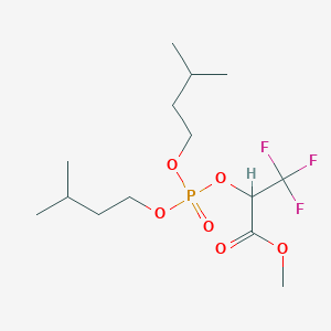 molecular formula C14H26F3O6P B3040964 methyl 2-{[di(isopentyloxy)phosphoryl]oxy}-3,3,3-trifluoropropanoate CAS No. 256332-94-2