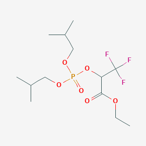 molecular formula C13H24F3O6P B3040965 Ethyl 2-[(diisobutoxyphosphoryl)oxy]-3,3,3-trifluoropropanoate CAS No. 256332-95-3