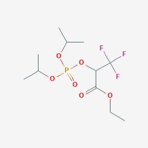 molecular formula C11H20F3O6P B3040966 Ethyl 2-[(diisopropoxyphosphoryl)oxy]-3,3,3-trifluoropropanoate CAS No. 256332-96-4