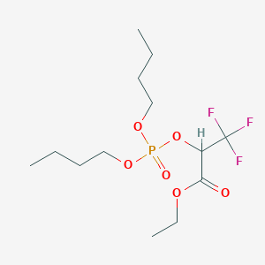 molecular formula C13H24F3O6P B3040967 Ethyl 2-[(dibutoxyphosphoryl)oxy]-3,3,3-trifluoropropanoate CAS No. 256332-97-5