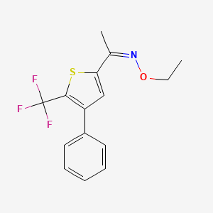 1-[4-phenyl-5-(trifluoromethyl)-2-thienyl]ethan-1-one O1-ethyloxime