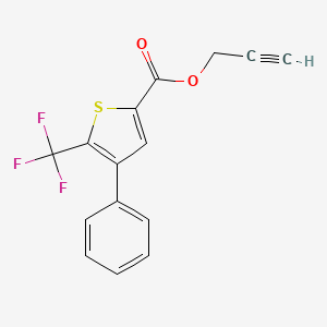 Prop-2-ynyl 4-phenyl-5-(trifluoromethyl)thiophene-2-carboxylate