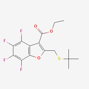 Ethyl 2-[(tert-butylthio)methyl]-4,5,6,7-tetrafluorobenzo[b]furan-3-carboxylate
