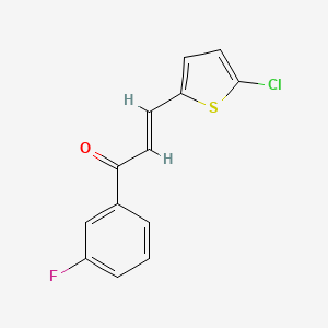molecular formula C13H8ClFOS B3041022 3-(5-Chloro-2-thienyl)-1-(3-fluorophenyl)prop-2-en-1-one CAS No. 257295-64-0