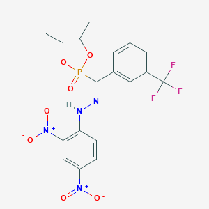 N-[(Z)-[diethoxyphosphoryl-[3-(trifluoromethyl)phenyl]methylidene]amino]-2,4-dinitroaniline