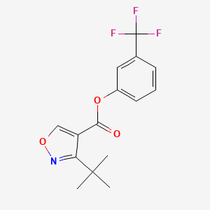 3-(Trifluoromethyl)phenyl 3-(tert-butyl)-4-isoxazolecarboxylate