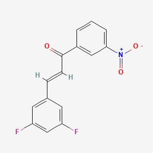 3-(3,5-Difluorophenyl)-1-(3-nitrophenyl)prop-2-en-1-one