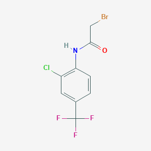 N1-[2-chloro-4-(trifluoromethyl)phenyl]-2-bromoacetamide