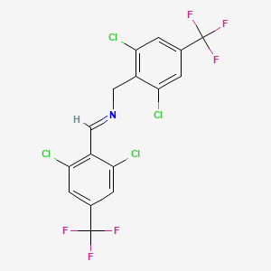 N-[2,6-dichloro-4-(trifluoromethyl)benzyl]-N-{[2,6-dichloro-4-(trifluoromethyl)phenyl]methylene}amine
