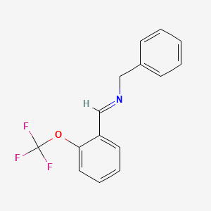 molecular formula C15H12F3NO B3041060 N-Benzyl-N-[2-(trifluoromethoxy)benzylidene]amine CAS No. 259251-79-1