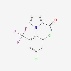 1-[2,4-Dichloro-6-(trifluoromethyl)phenyl]-1H-pyrrole-2-carbaldehyde