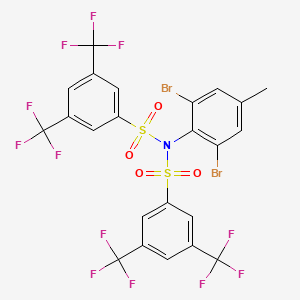 N-{[3,5-bis(trifluoromethyl)phenyl]sulphonyl}-N-(2,6-dibromo-4-methylphenyl)-3,5-bis(trifluoromethyl)benzenesulphonamide