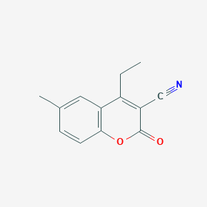 3-Cyano-4-ethyl-6-methylcoumarin