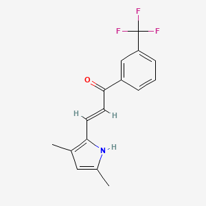 3-(3,5-dimethyl-1H-pyrrol-2-yl)-1-[3-(trifluoromethyl)phenyl]prop-2-en-1-one