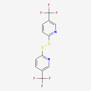 molecular formula C12H6F6N2S2 B3041068 Di[5-(trifluoromethyl)-2-pyridyl] disulphide CAS No. 259544-96-2