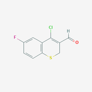 molecular formula C10H6ClFOS B3041069 4-chloro-6-fluoro-2H-1-benzothiine-3-carboxaldehyde CAS No. 259654-88-1