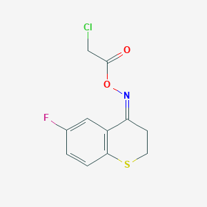 4-{[(2-Chloroacetyl)oxy]imino}-6-fluorothiochromane