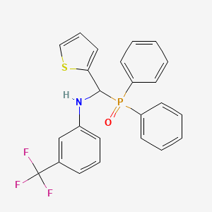 molecular formula C24H19F3NOPS B3041087 N1-[(Diphenylphosphoryl)(thien-2-yl)methyl]-3-(trifluoromethyl)aniline CAS No. 260437-23-8