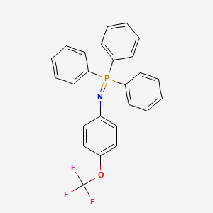 molecular formula C25H19F3NOP B3041088 Triphenyl((4-(trifluoromethoxy)phenyl)imino)phosphorane CAS No. 260442-01-1