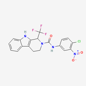 N-(4-chloro-3-nitrophenyl)-1-(trifluoromethyl)-1,3,4,9-tetrahydro-2H-beta-carboline-2-carboxamide