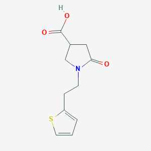 5-Oxo-1-[2-(thiophen-2-yl)ethyl]pyrrolidine-3-carboxylic acid