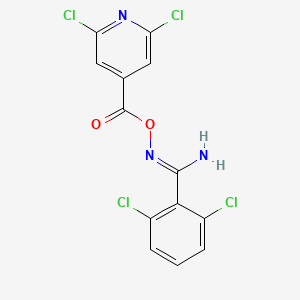 [(Z)-[Amino-(2,6-dichlorophenyl)methylidene]amino] 2,6-dichloropyridine-4-carboxylate