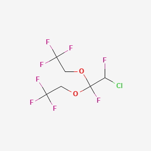 molecular formula C6H5ClF8O2 B3041112 2-Chloro-1,2-difluoro-1,1-bis(2,2,2-trifluoroethoxy)ethane CAS No. 261503-60-0