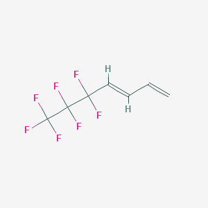 molecular formula C7H5F7 B3041117 1,3-Heptadiene, 5,5,6,6,7,7,7-heptafluoro- CAS No. 261503-72-4