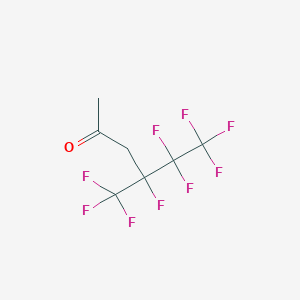 molecular formula C7H5F9O B3041119 4,5,5,6,6,6-Hexafluoro-4-(trifluoromethyl)hexan-2-one CAS No. 261503-76-8