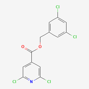 molecular formula C13H7Cl4NO2 B3041130 3,5-Dichlorobenzyl 2,6-dichloroisonicotinate CAS No. 261714-59-4